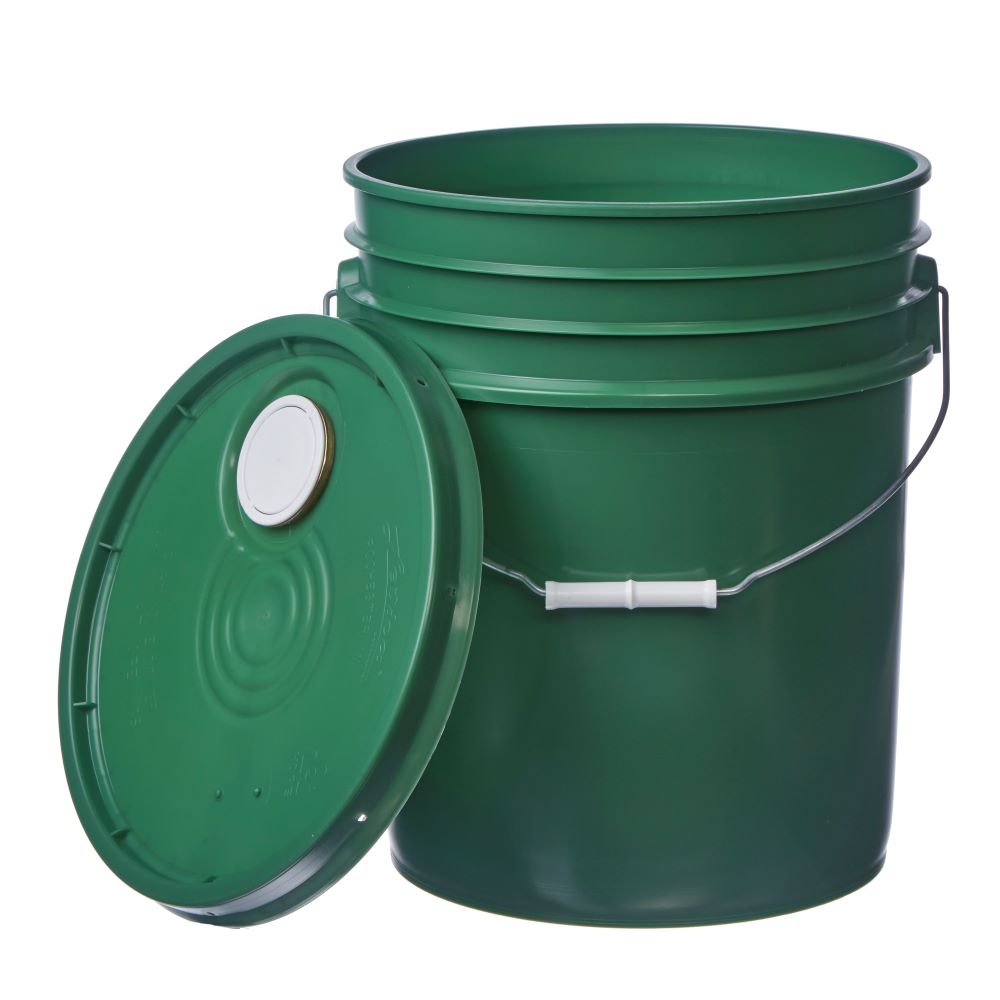 Letica 5 Gallon HDPE Bucket, Green