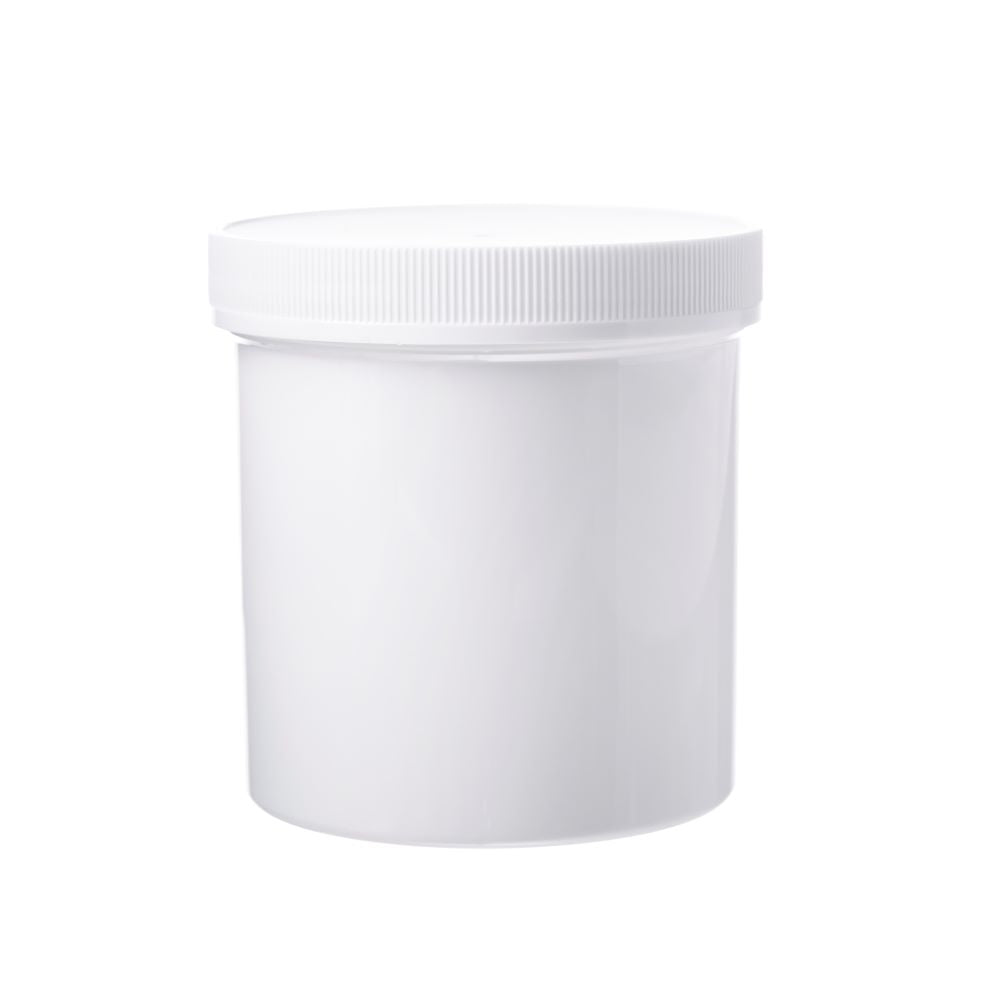 White Wide-Mouth Threaded Jars # 16 Oz. 89mm cap - Pkg/70 ...