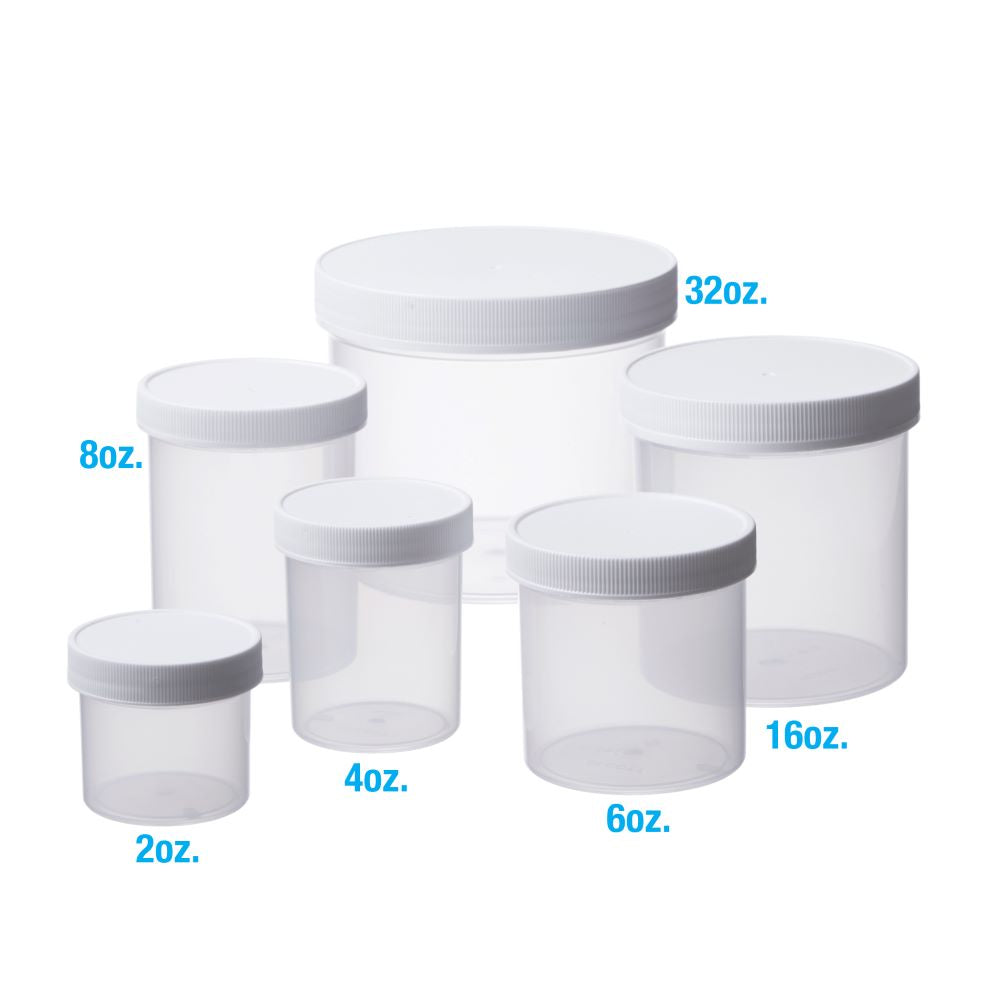 16 oz Natural Plastic Jar Regular Wall 16-89-NPPC