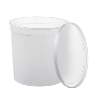 Translucent Disposable Containers # 165 Oz. - Case of 25