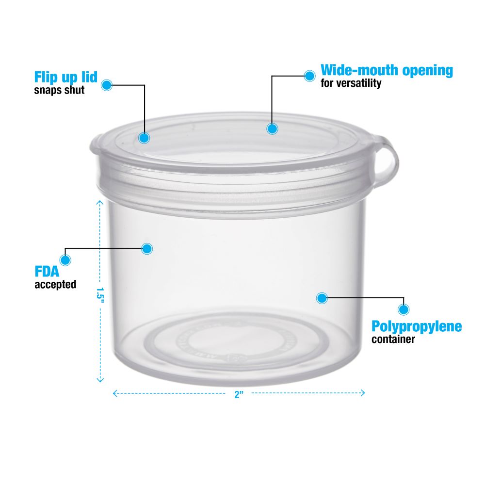 1/2 Pint (8 oz.) Polypropylene Measurex® Container (Lid Sold Separately)