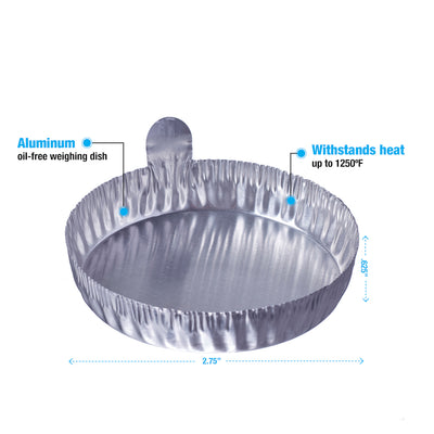 Weighing Dish Metal # 2 3/4 Dia. x 5/8 H - Pkg/100