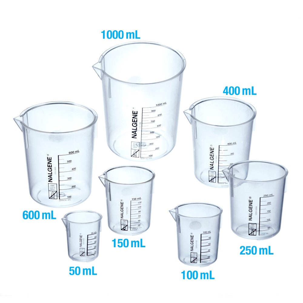 Nalgene™ Griffin Low-form PMP Beakers # 100 ml - Pkg/12