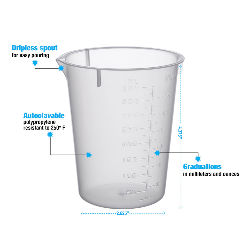 Disposable Beakers # 400 ml - Pkg/50