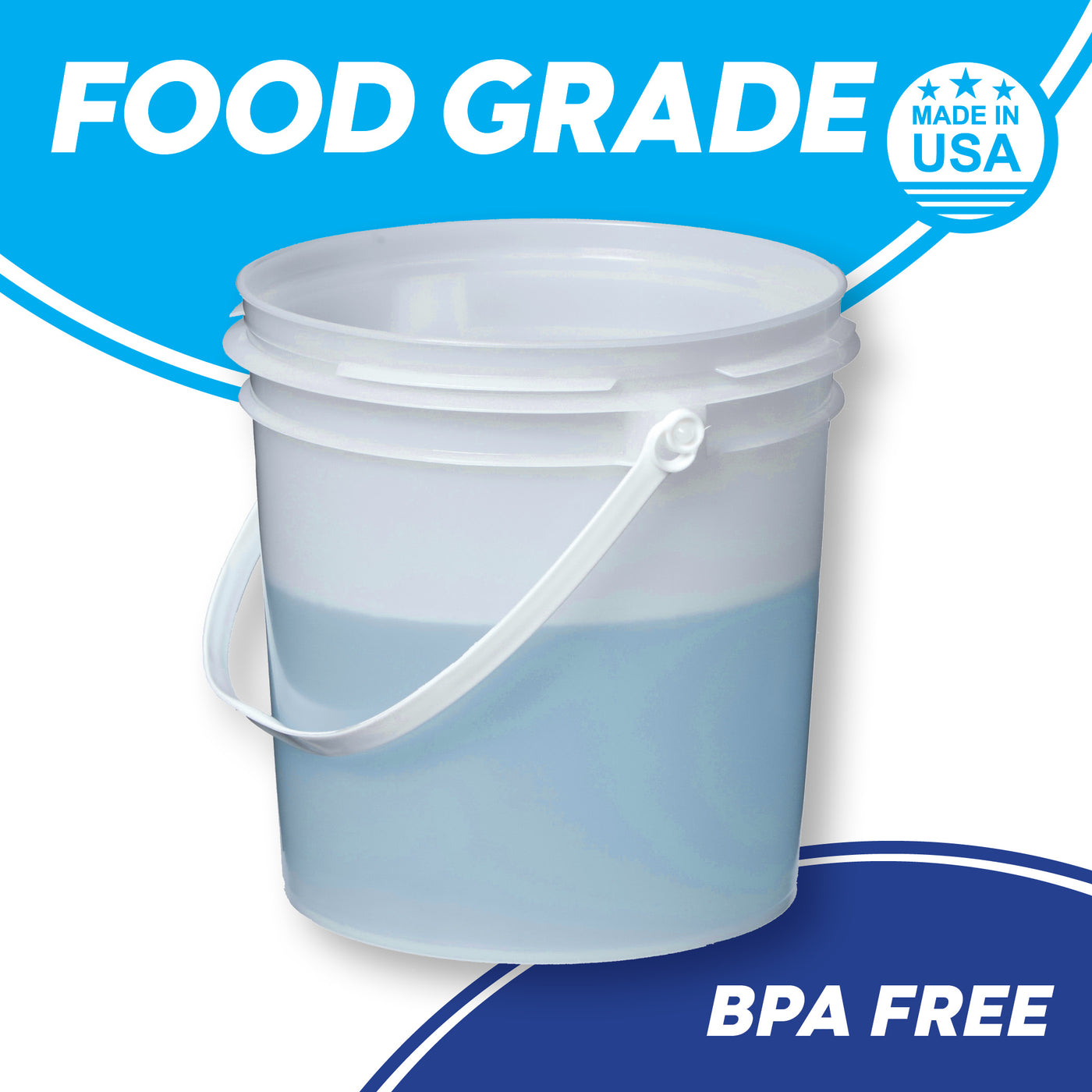 1 Gallon Food Grade Bucket