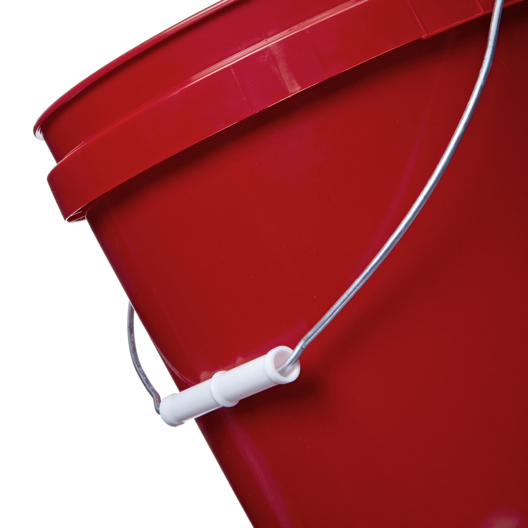 Red 2 Gallon HDPE Bucket