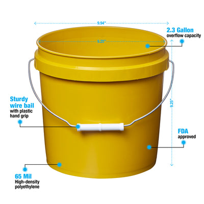 2 Gallon Pails # Yellow